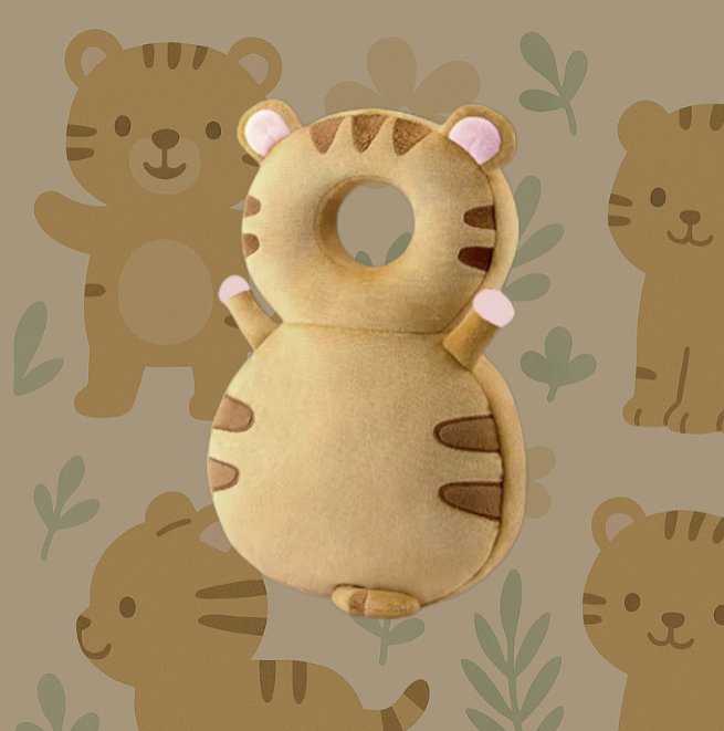 Cojín suave de protección contra caídas para la cabeza del recién nacido